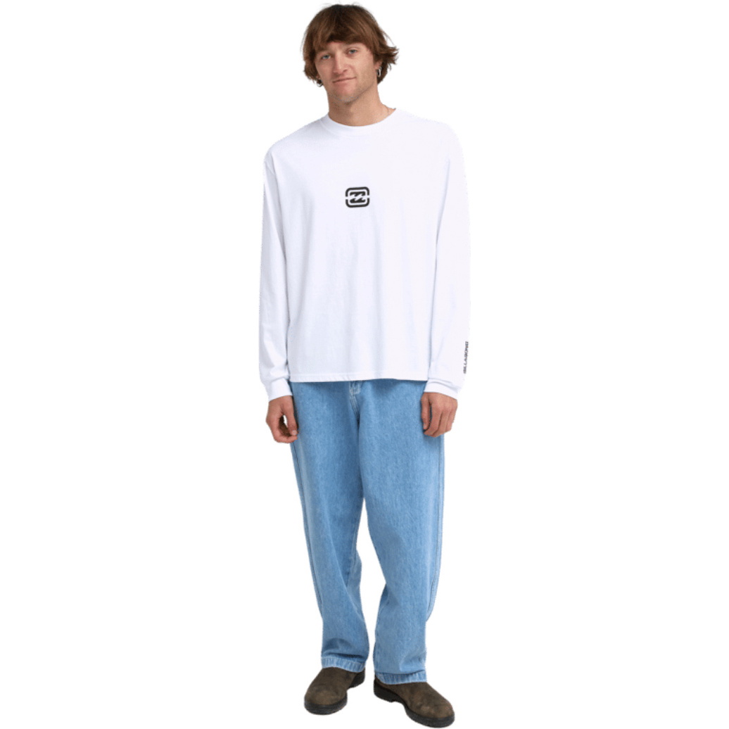 2026 Billabong Herre Skuldertype OG Langærmet T-shirt EBYZT00666 - White